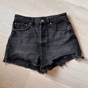 Black Denim Zara Shorts